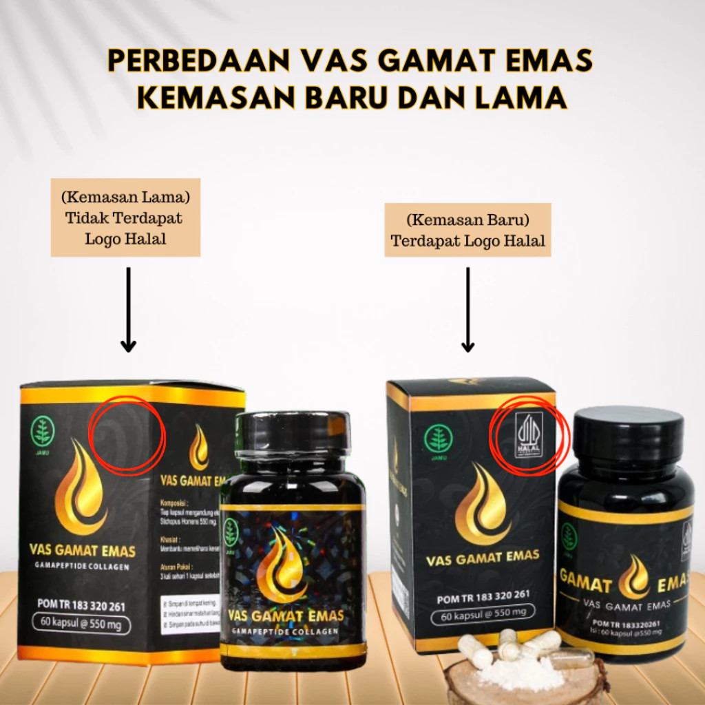 Vas gamat emas collagen colagen original 100% asli ori pemutih badan wajah glowing ampuh permanen