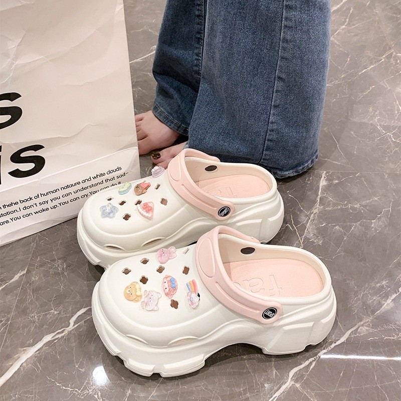 Sandal Wanita Sandal Baim Clog Terbaru Fashion Bangkok Karet EVA Rubber Premium Empuk Ringan dan Ela