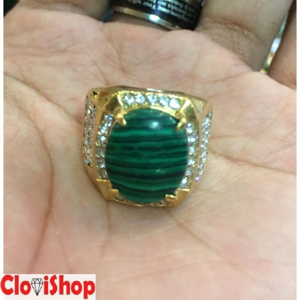 Cincin Titanium Batu Biduri Pandan Super HQ