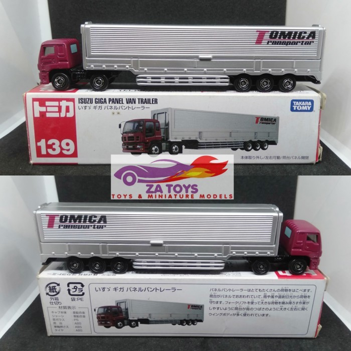KMS99 Diecast Isuzu Giga Panel Van Trailer Container by Takara Tomy Tomica Long