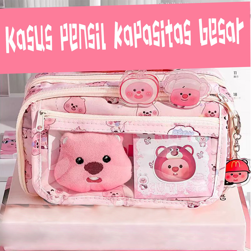 

Tas Pena Aesthetic Untuk Anak Tempat Alat Tulis Loopy Kapasitas Besar Pasukan Sekolah Tempat Pencil Tas Pensil Kotak Pensil