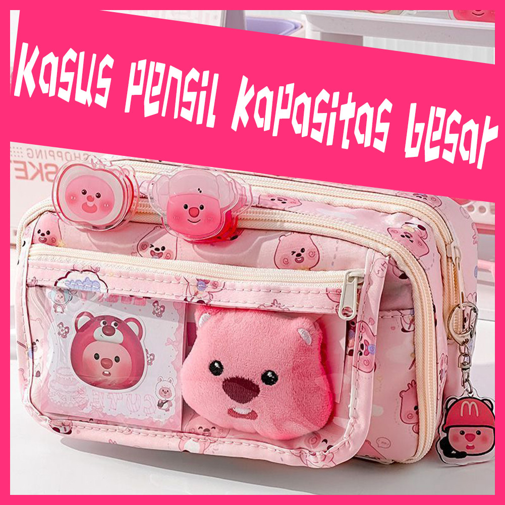 

Tempat Alat Tulis Kotak Pensil Aesthetic Tas Pena Tempat Pencil Tas Pensil Kapasitas Besar