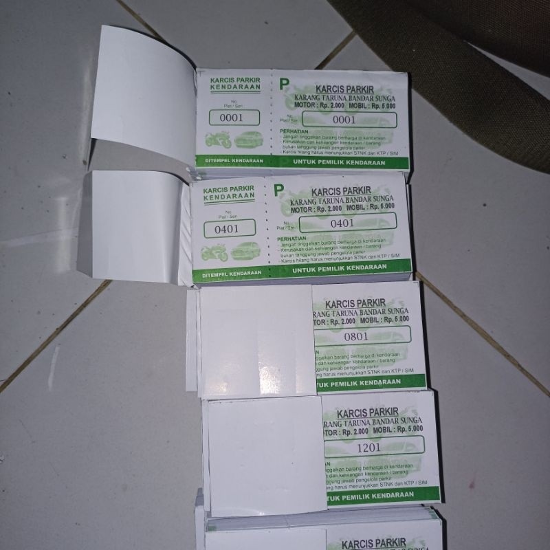 

KARCIS PARKIR MURAH BISA CUSTOM