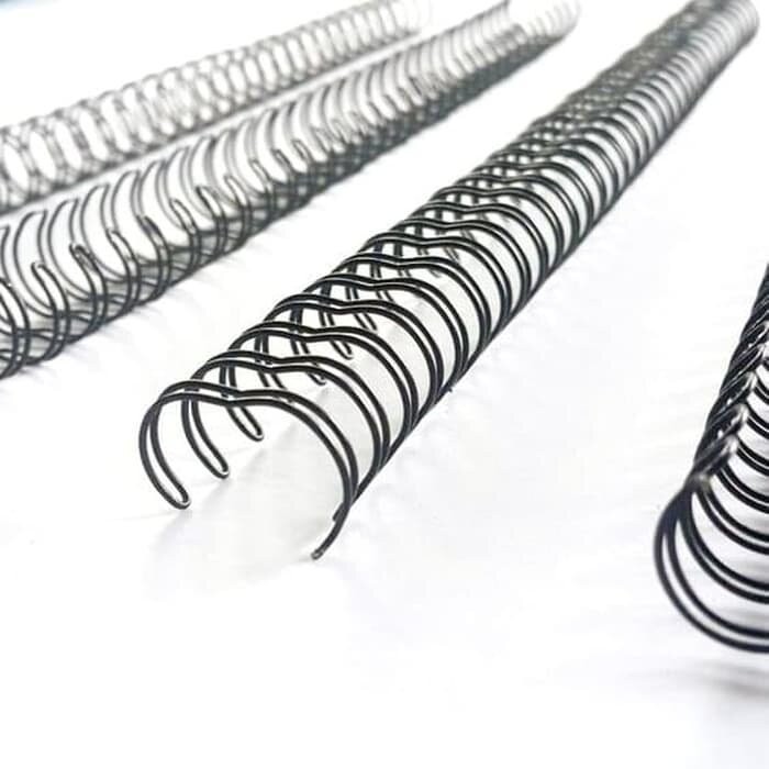 

Spiral Kawat A4 1/2" (twin ring binding) HOMBO murah ( Dus ) - Putih