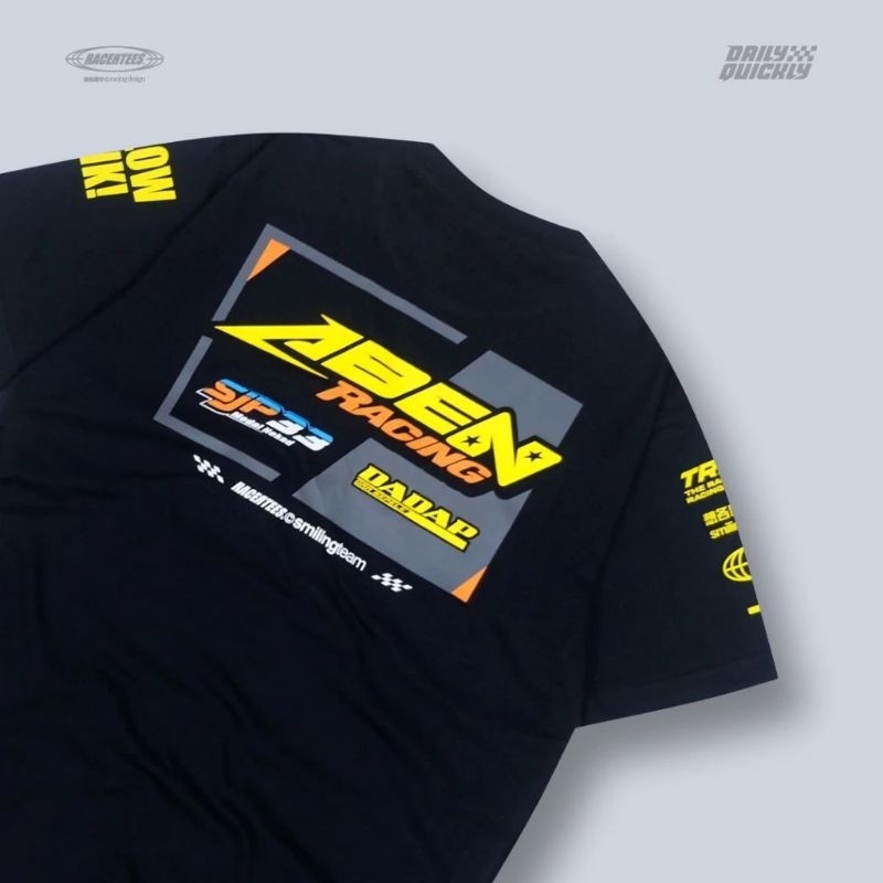 Kaos RACERTEES X ABEN RACING Baju T-shirt Distro Pria Dan Wanita Pilotter Roadmax RH57