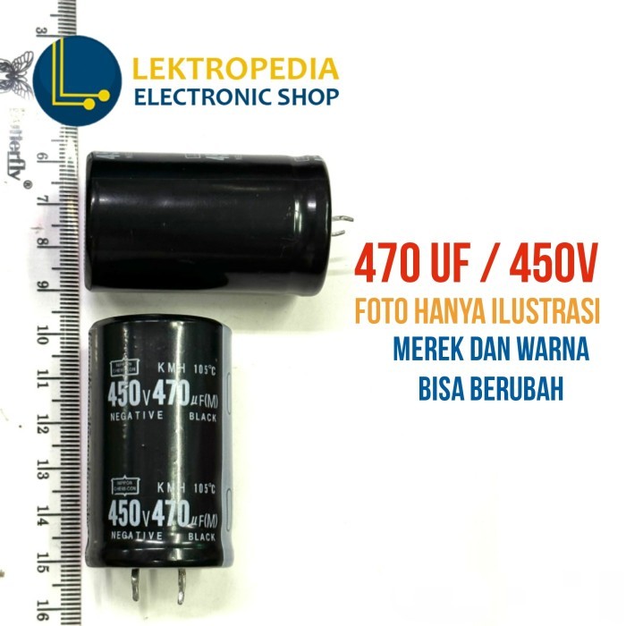 PART Elco 470uf 450v Kapasitor 470 uf mikro 450 v volt Elko 450volt