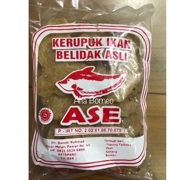

Kerupuk Ikan Belidak Lada Hitam Khas Kalimantan Barat Ketapang 500 gr