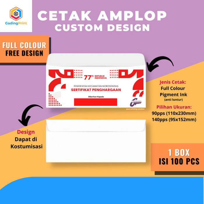 

Cetak Amplop Putih Custom Design / Print Amplop Putih Berwarna - 104(9.5x15.2cm) - 104(9.5x15.2cm)