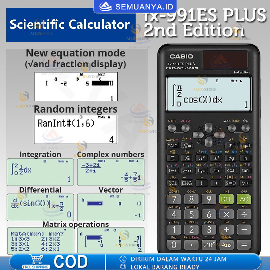 

Kalkulator Scientific Casio FX-991EX Kalkulator Scientific Casio ilmiah FX-991EX Classwiz Asli dan Bergaransi FX-991CW Kalkulator Ilmiah Original 991ES-Plus Kalkulator Casio Scientific Calculator Casio Scientific Kalkulator Scientific Casio 82ms