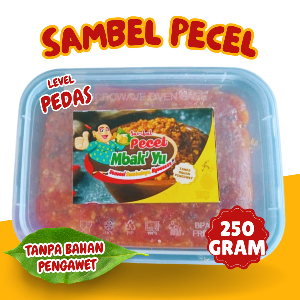 

Sambel Bumbu Pecel Mba Yu Khas Jawa Timur Level PEDAS 250 Gram (Kediri Sehat Tanpa Pengawet)