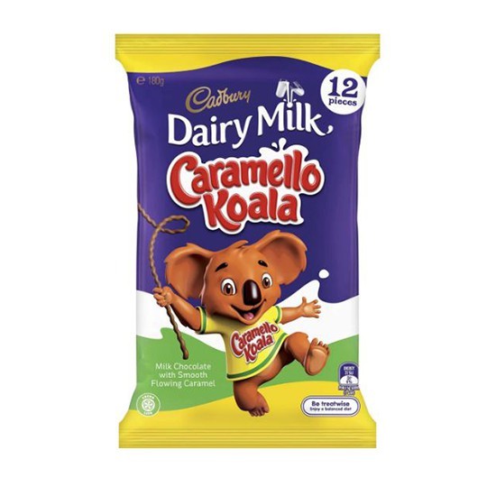 

Cokelat CADBURY Caramello Koala 180gram isi 12pcs asal Australia