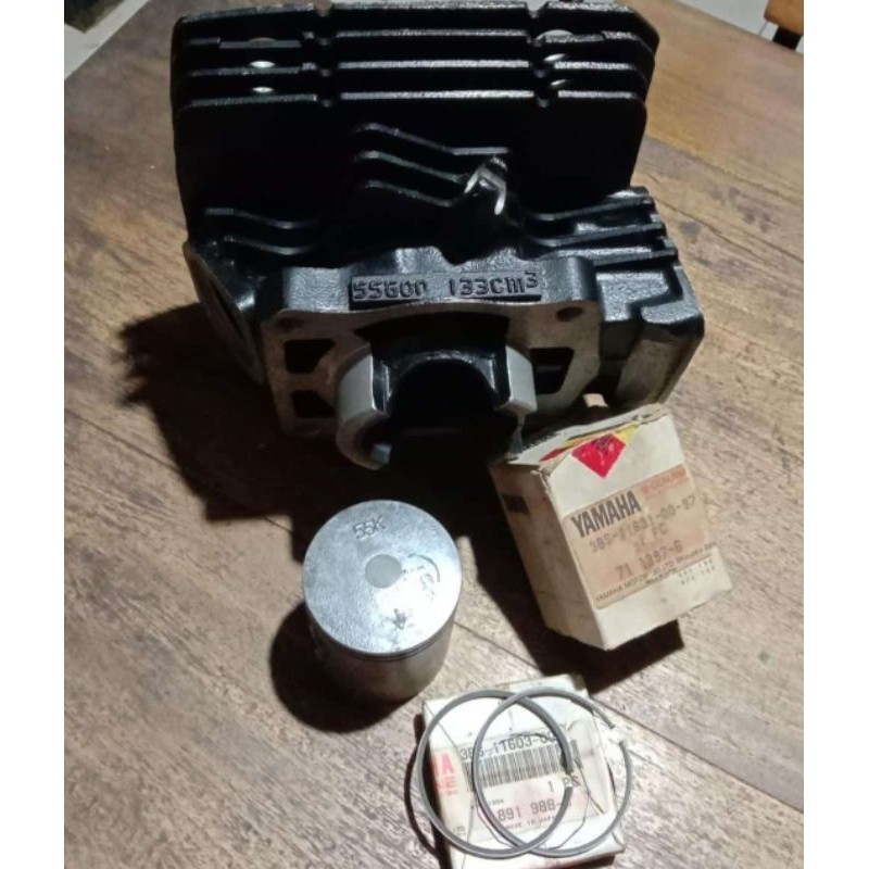 blok Yamaha RXZ RZR made in japan Y-3 block buring booring 55G 3BS piston ring seher seker