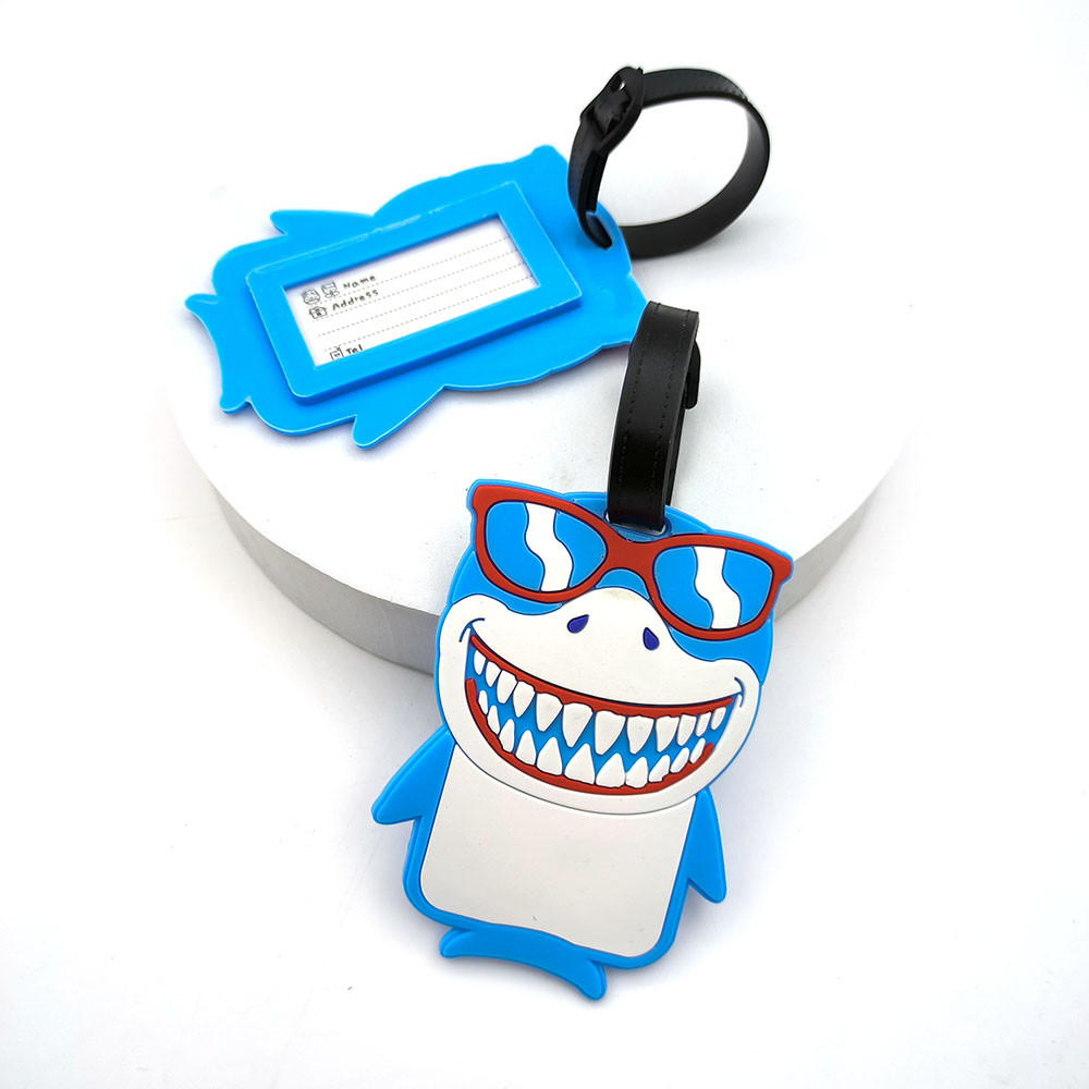 

1PCS Cute Shark Luggage Tag Boarding Luggage Tag Item Loss Prevention Tag Travel Essential Loss Prevention Hanging Tag