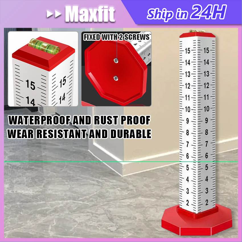 

Penggaris Level Skala Aluminum Ubin Keramik Lantai Vertical Ruler Level Positioning Four Sides