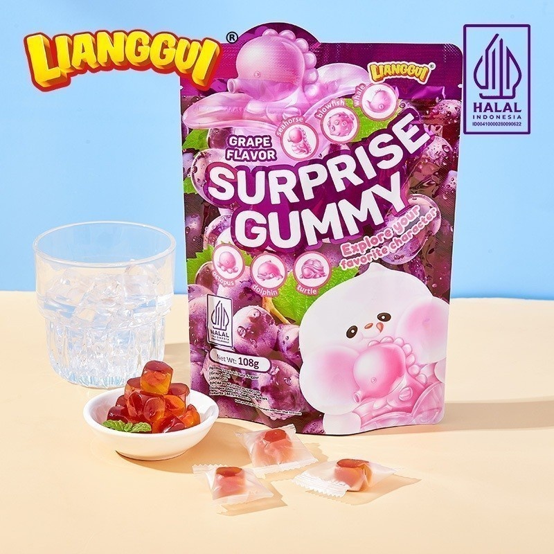 

[Pengiriman setiap hari] HALAL LIANGGUI Permen Buah Rasa ( Mangga , Anggur dan Strawberry ) | Mango Flavoured Candy Grape and Strawberry Fudge Mangga Anggur Jelly | Jelly Varian Rasa Suprise Candy 3 Varian Rasa
