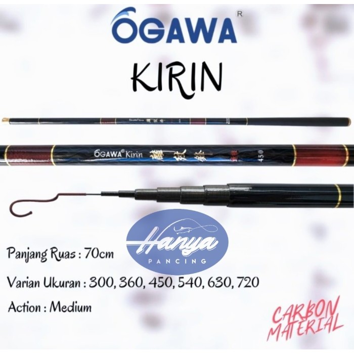 JORAN PANCING TEGEK OGAWA KIRIN 360 450 540 CARBON - 300 cm