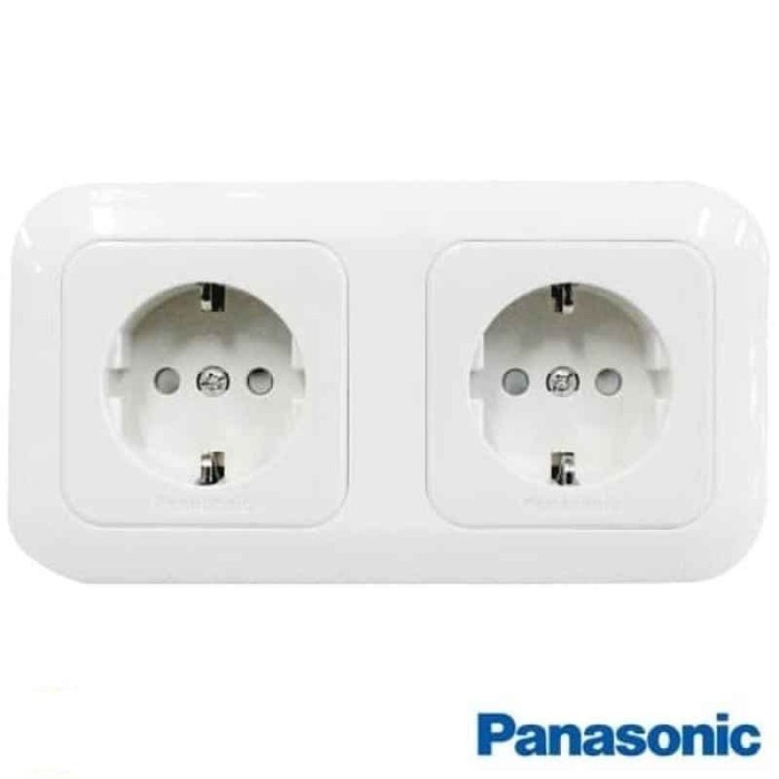LP99 Colokan Lampu Listrik Stopkontak Stop kontak seri double CP PANASONIC