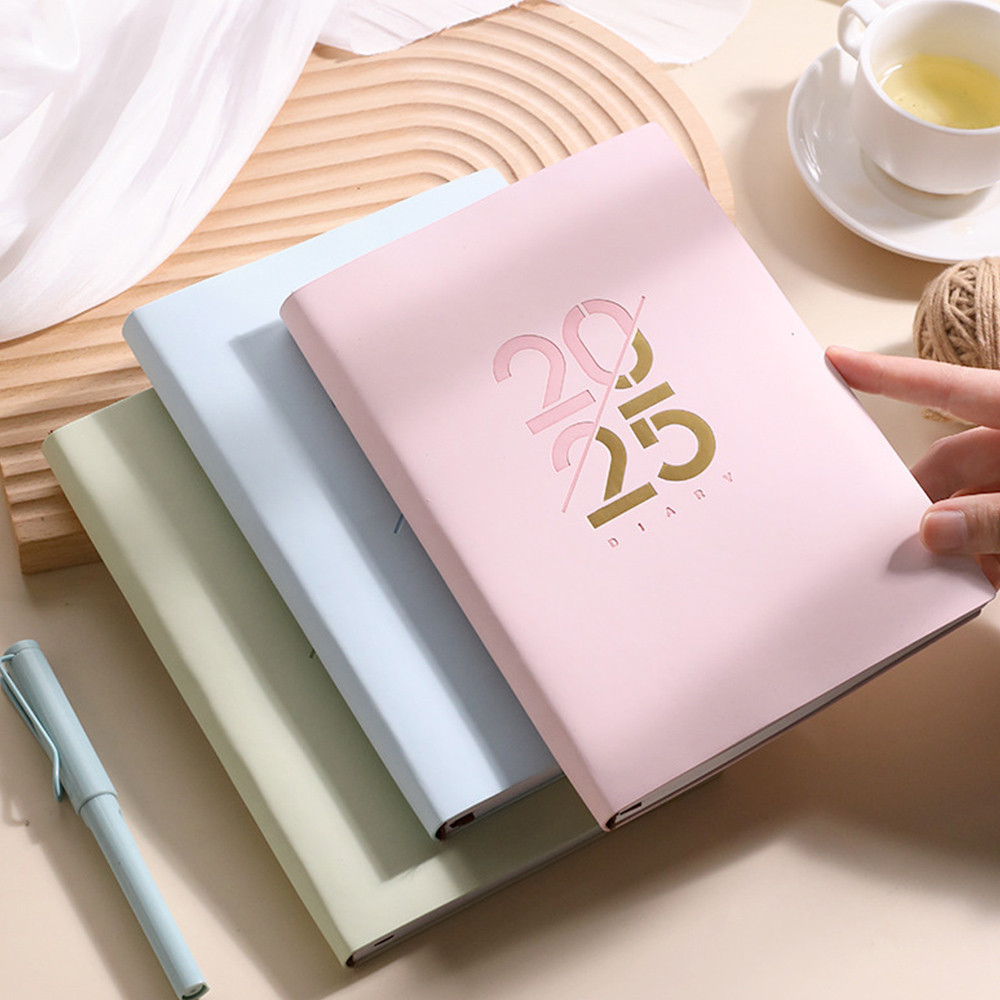 

2025 Agenda Diary Notebook Monthly Calendar Daily Planner A5 Notebook Portable List Planner Notebook School Office Stationery