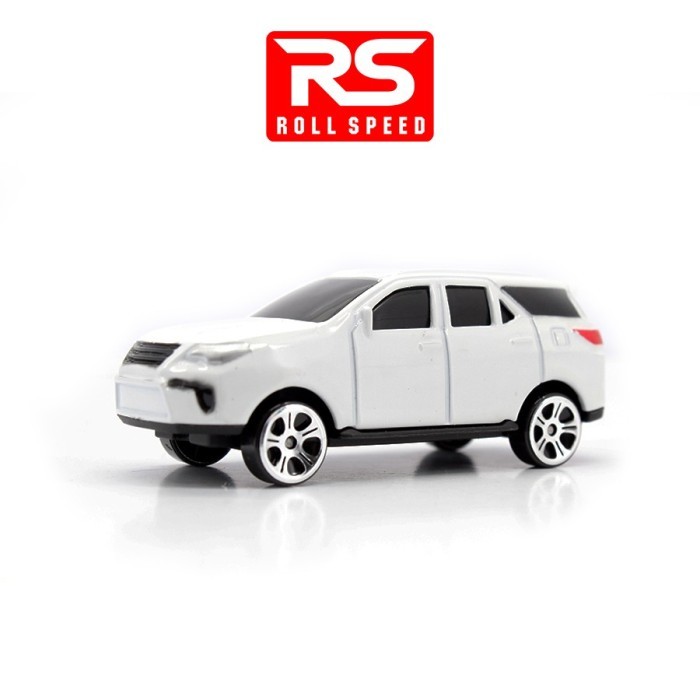 Diecast Metal 1:64 Rs Roll Speed Toyota Fortuner Putih