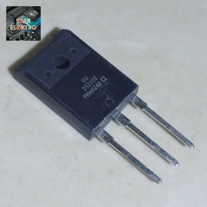 BU 2520DF To-3pf BU2520DF DF 2520 BU2520 Silicon Power NPN Transistor Damper Dioda 10A 800V 35W Phil