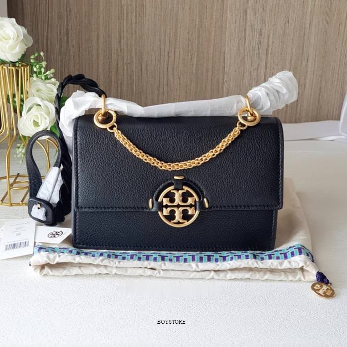 Promosi waktu terbatas TORY BURCH Borsetta Miller Mini Bag Nero Fullset