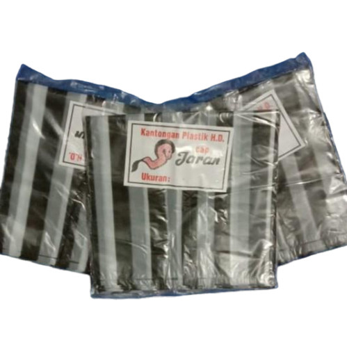 Plastik Kresek Motif Lerek Hitam Putih Cap Jaran Uk Kecil (15)