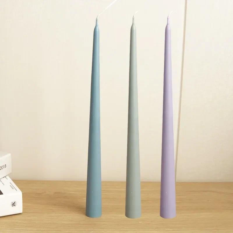 

Peaked Long Pole Aromatherapy Candle Mold Household Candle Making Supplies DIY Acrylic Plastic Mould Kit Home Decoration Gift