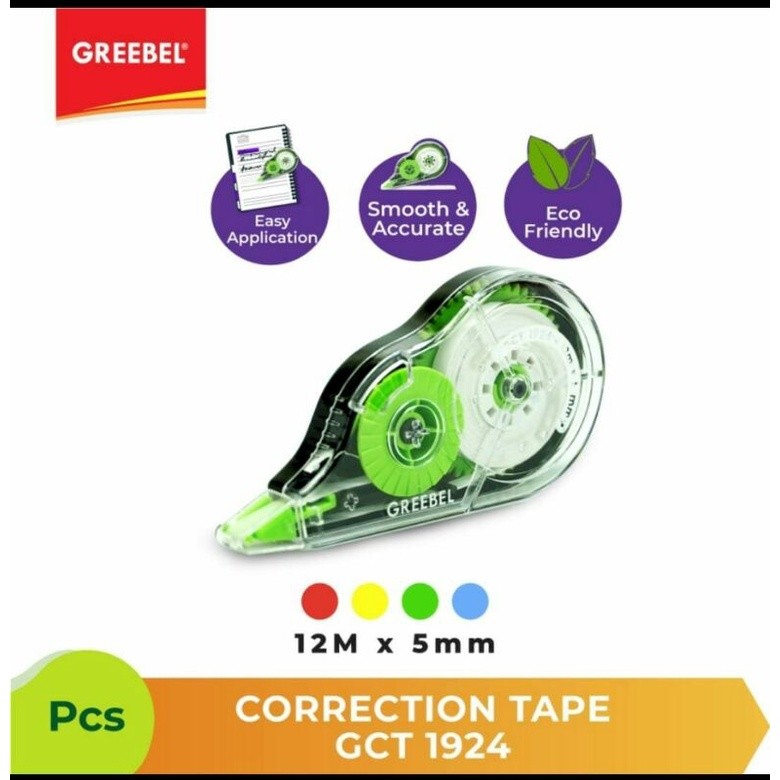 

Correction tape GREEBEL GCT-1924, 1 Pcs Tip Ex Tipex