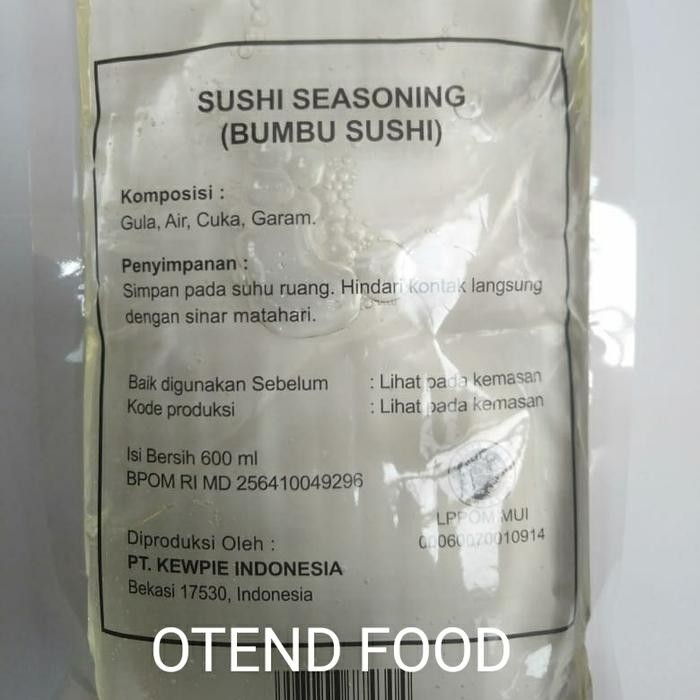 

Kewpie Sushi Seasoning 600ml / Cuka Sushi / Sushi Vinegar