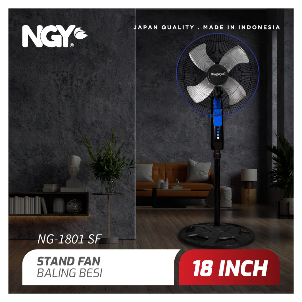 NAGOYA Standfan 18” / Kipas Angin Berdiri 18” | NG-1801