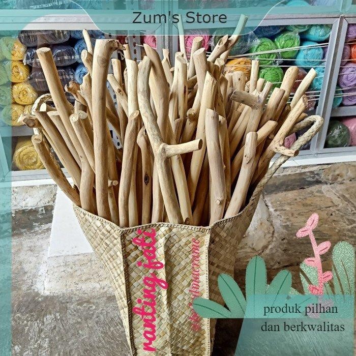 

RANTING KAYU MACRAME-RANTING KAYU JATI TEAK WOOD BRANCH - warna