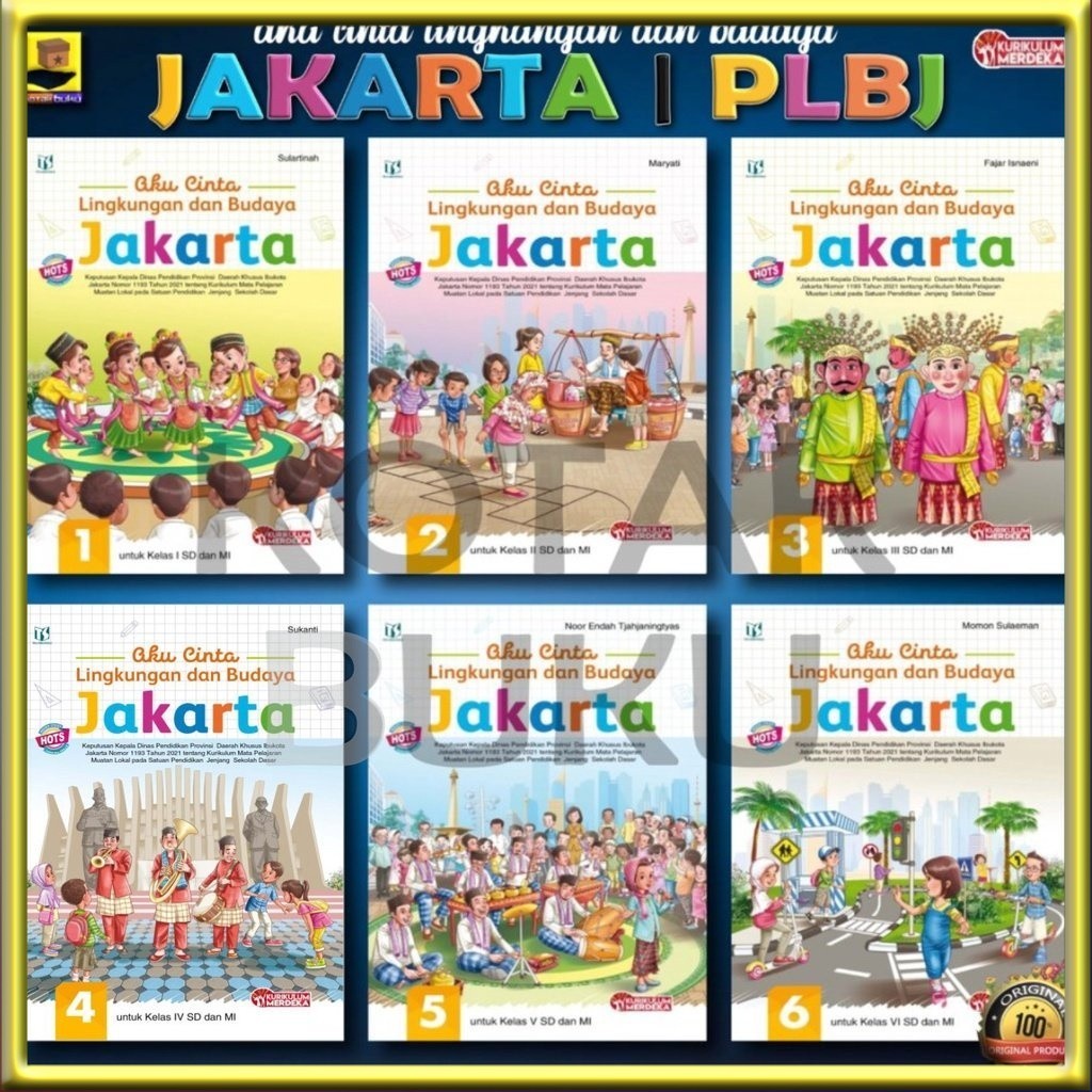 Buku PLBJ Kelas 1 2 3 4 5 6 / AKU CINTA LINGKUNGAN DAN BUDAYA  / PLBJ SD / Kurikulum Merdeka