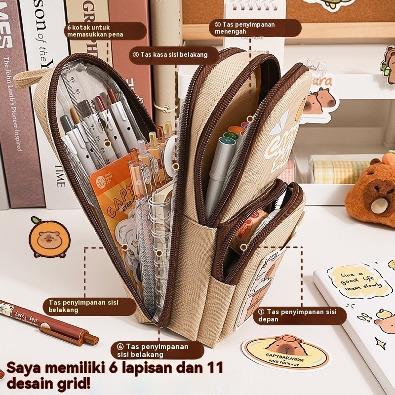 

JAMIN MURAH !!!【COD】Kuromi Pencil Case 6 Lapis Besar Kapasitas Multifungsi Tahan Air 3D Model Tas Lucu Korea(BISA LANGSUNG ORDER)