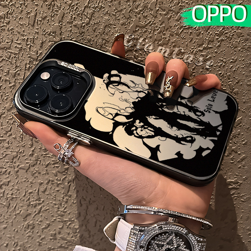 Keren Solo-Leveling Glossy Hologram PC Case OPPO A18 A57 A16 A15 A17 A60 A3x A3s A5s A54 A53 A12 A31