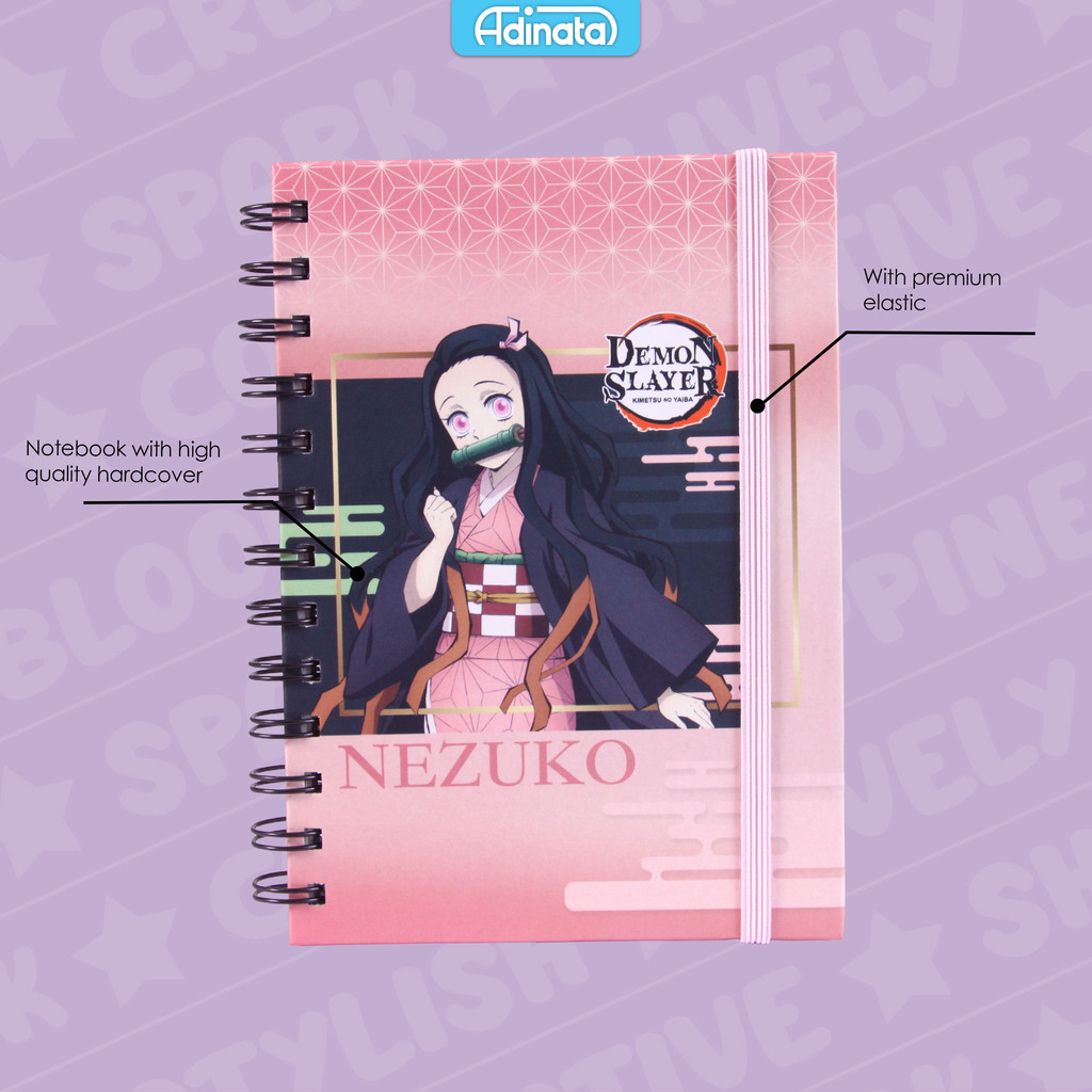 

Demon Slayer Nezuko B6 Notebook 2536-4828 - Adinata / Buku Catatan / Memo