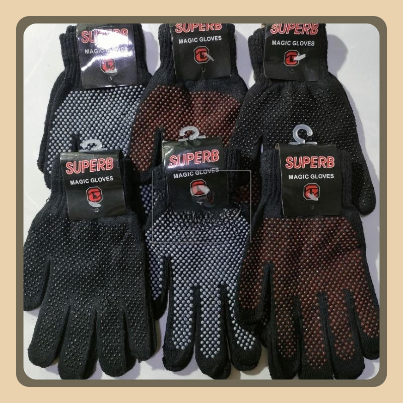 (Grosir) 1 Lusin Sarung Tangan Rajut Antislip