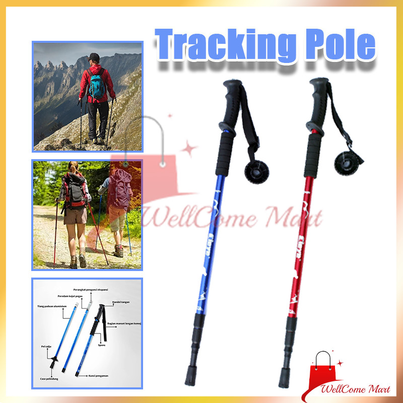 Tongkat Hiking / Tongkat Lipat / Tongkat Portabel