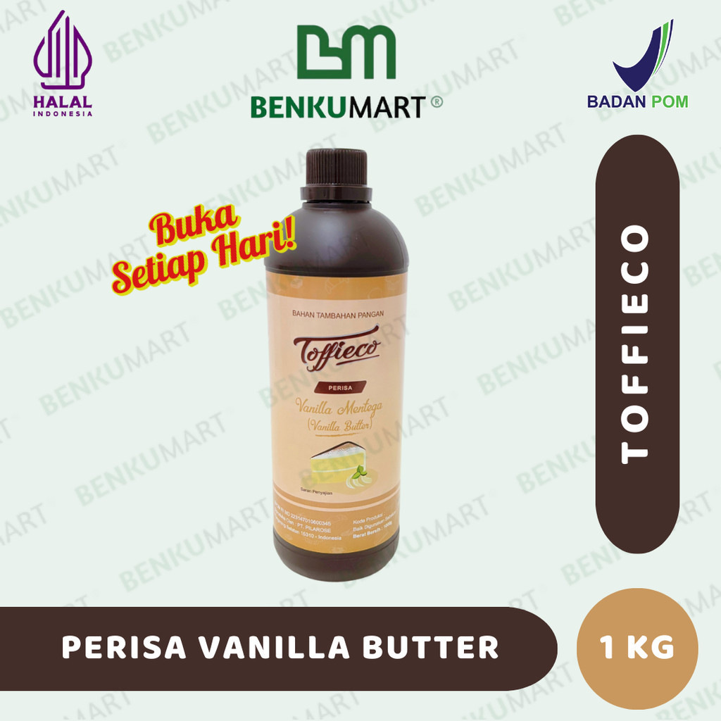 

New Toffieco Vanilla Butter Pasta | Perisa Vanila Butter 1KgPremium