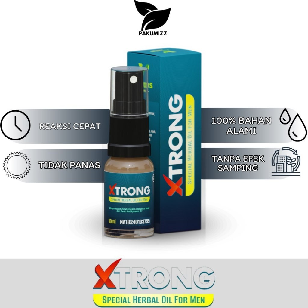 XTRONG Obat kuat semprot pria tahan lama Tidak Kebas Tidak Panas atasi ejakulasi dini asli herbal or