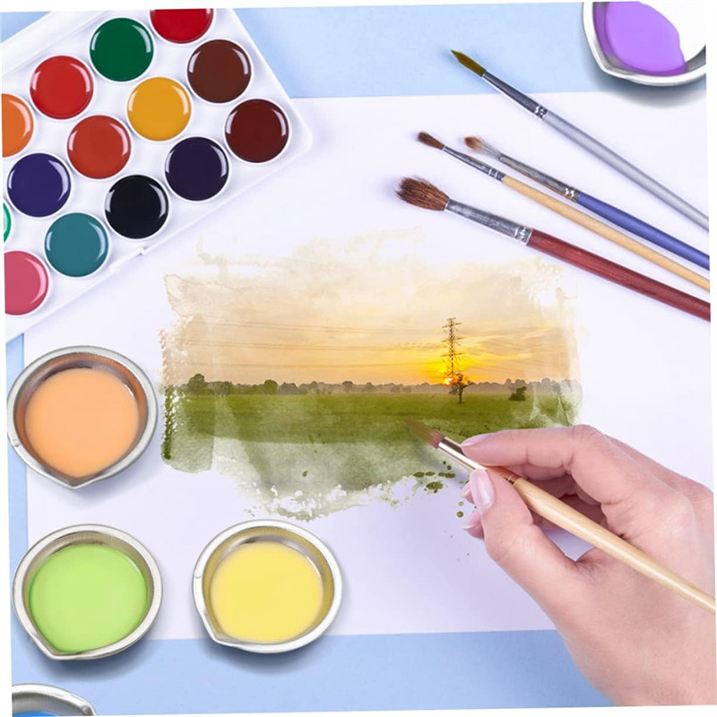 

24Pcs Easy Pour Palette Mini Spray-Paint Small Paint Mixing Cups With Spout Makeup Palettes Makeup Paint Tray