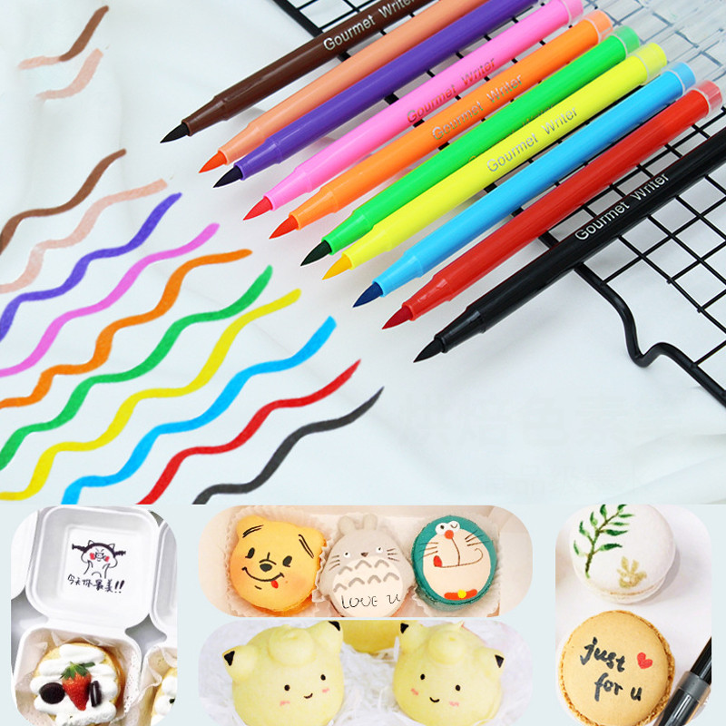 

Baking Color Pen Edible Baking Cake Decoration Marking DIY Graffiti Coloring Pen