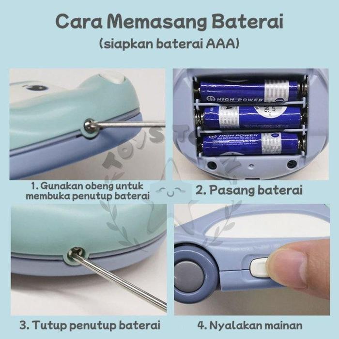 Mainan Telepon Mobil-mobilan Anak Musik Anak Inggris Edukasi Toys - Pink