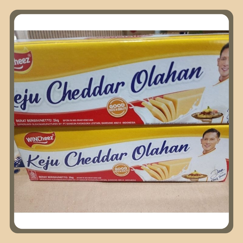 

Keju Wincheez 2kg Cheddar Olahan Rasa Enak