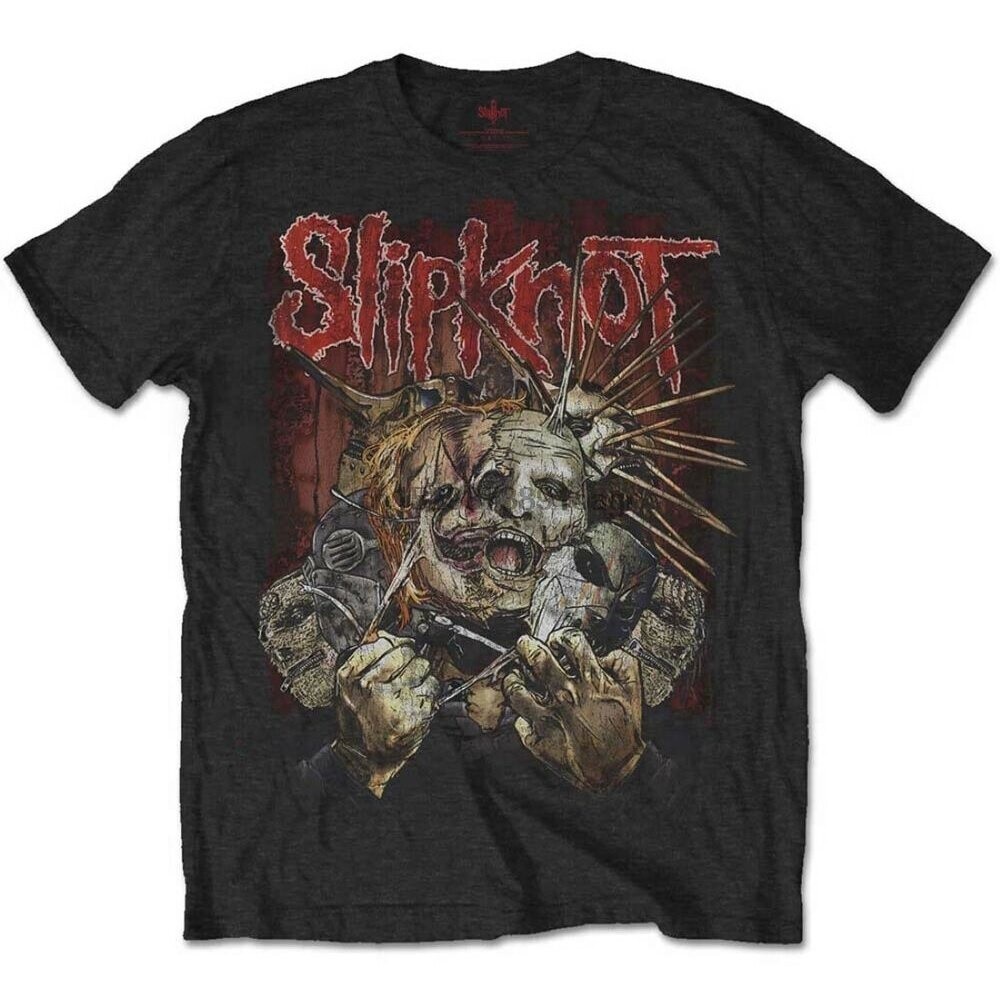 Baju Kaos Slipknot T Shirt Heavy Metal Rock Band 100%Cotton High Quality TShirt COD Ready Stock S-5X