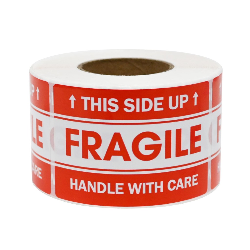 

500 Pcs/Roll Fragile Warning Sticker, Take Care to Store-Shipping Labels Packaging Warning Sign Tag- 2x3 inches DIY Supplies