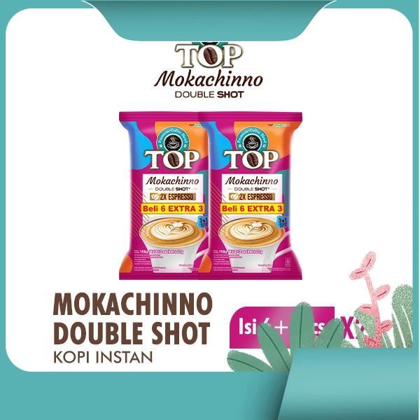 

TOP Kopi Mokachinno Double Shot Instan Bag (6+3X22 G) x2