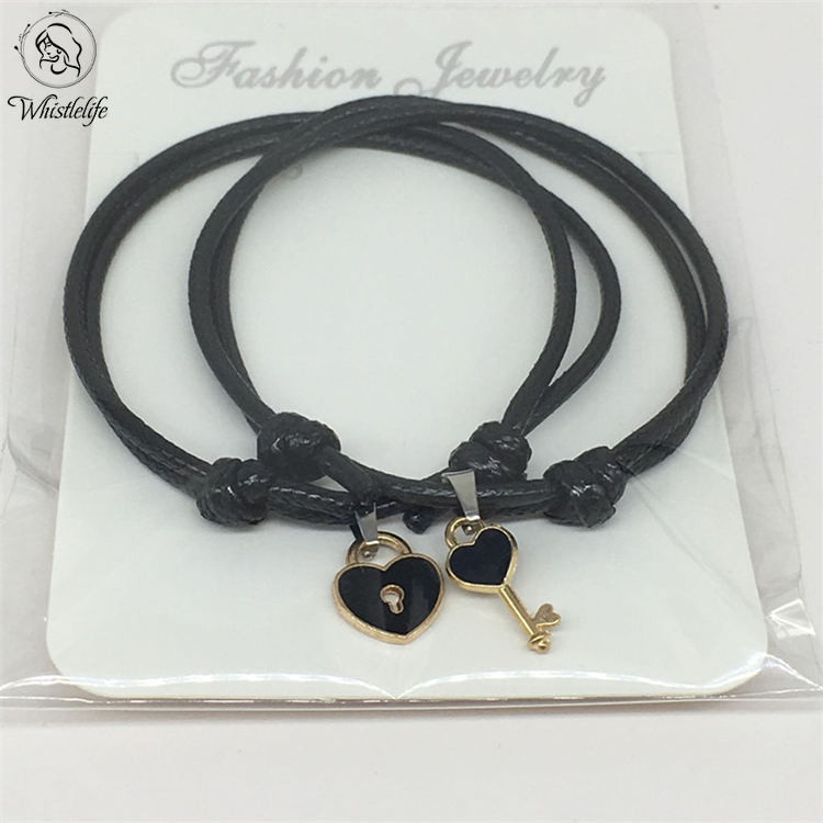 COD Sepasang Kunci Gelang Pasangan Sederhana Suka Perhiasan Gelang Kunci