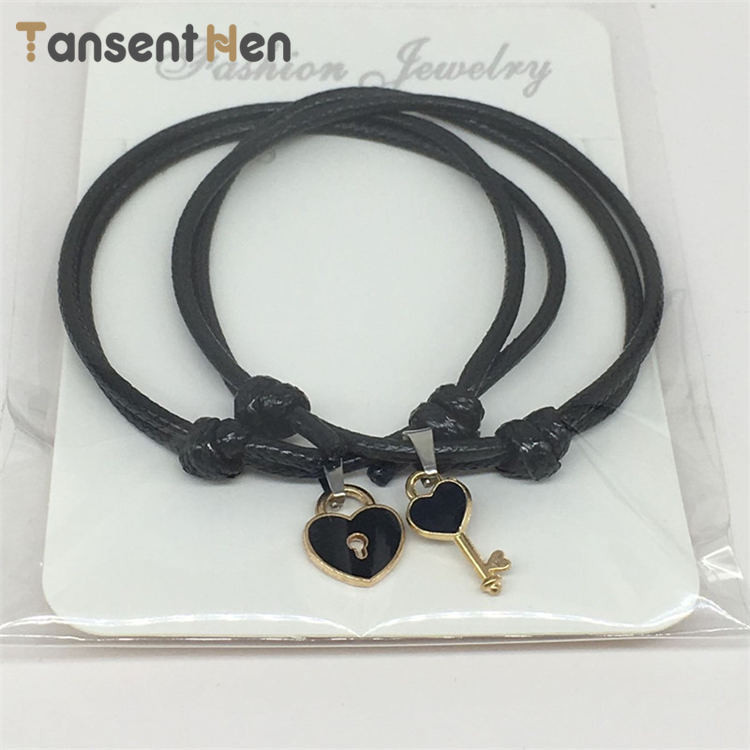 COD Sepasang Kunci Gelang Pasangan Sederhana Suka Perhiasan Gelang Kunci