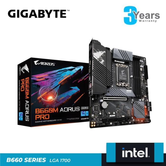 GIGABYTE B660M AORUS PRO (Intel B660, LGA 1700, DDR5) Micro ATX