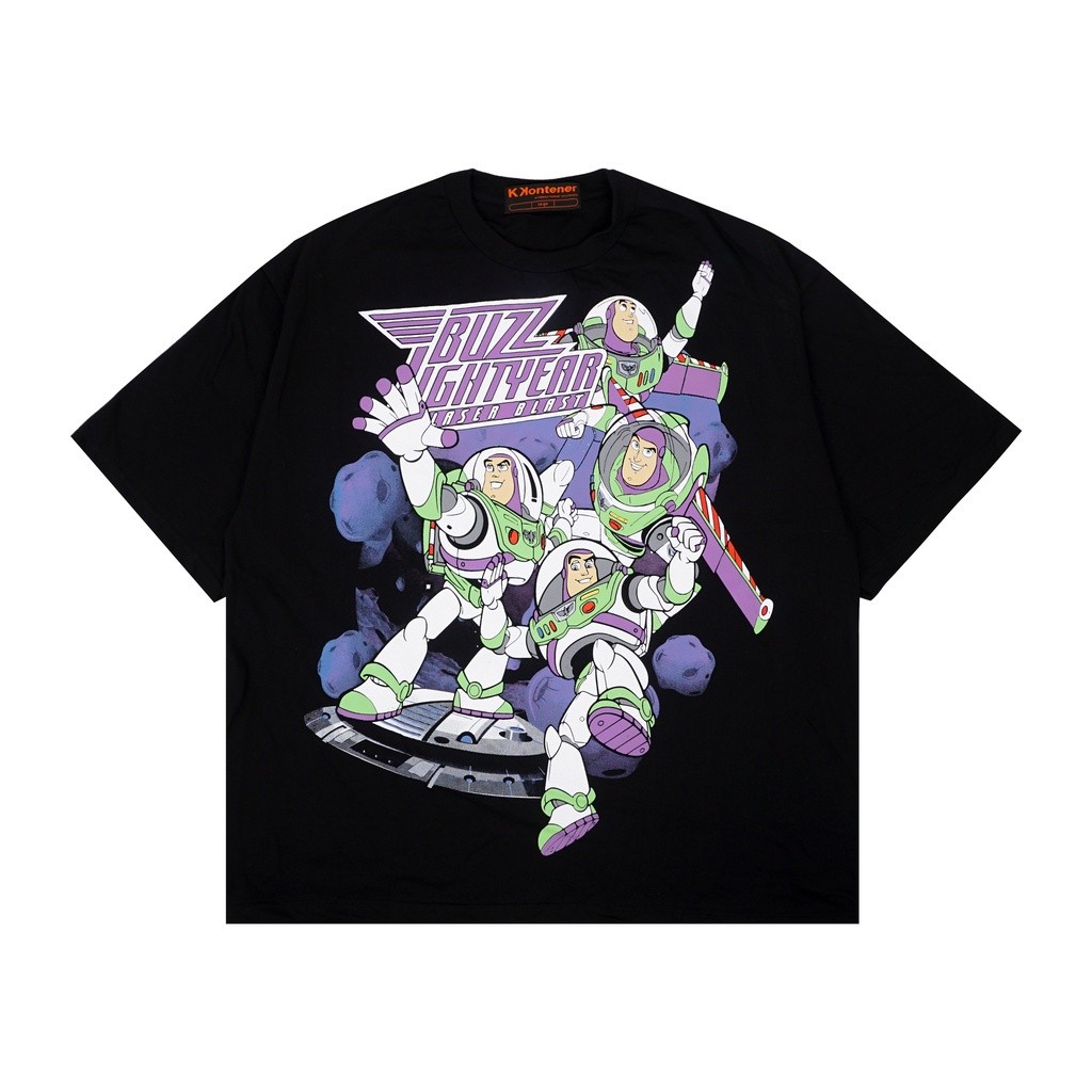 Oversize Boxy BUZZ LIGHTYEARI BLAST OVERSIZE TSHIRT BLACK